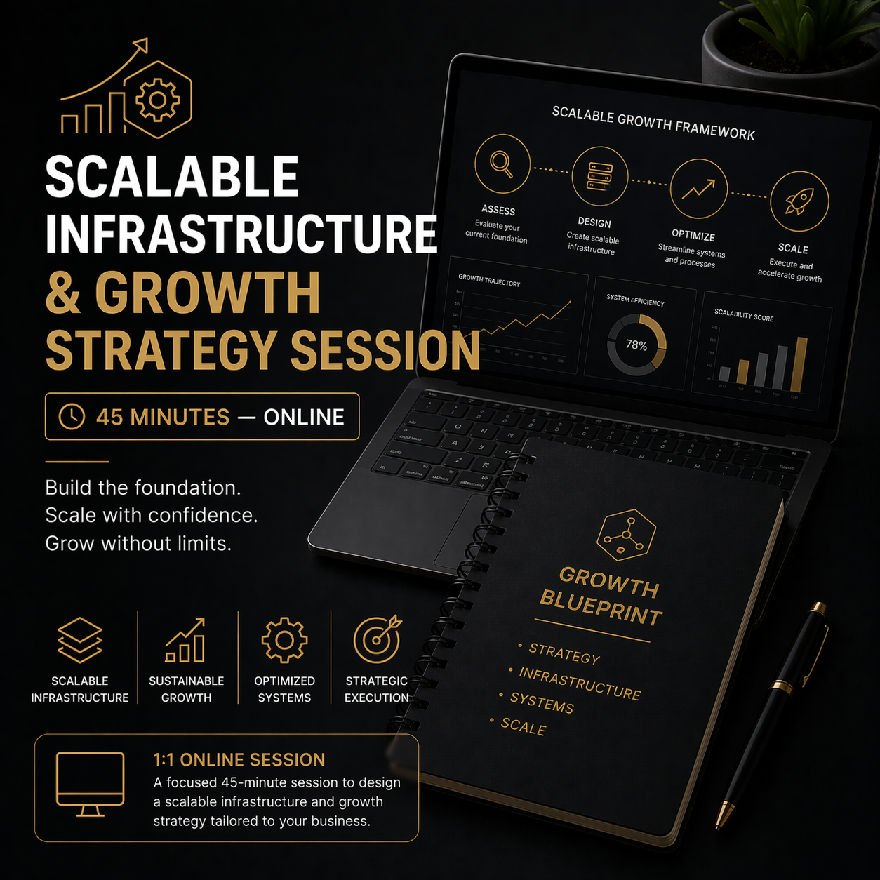 Scalable Infrastructure & Growth Strategy Session (45 Minutes) — Online