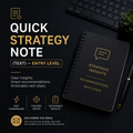 Quick Strategy Note (Text) — Entry Level
