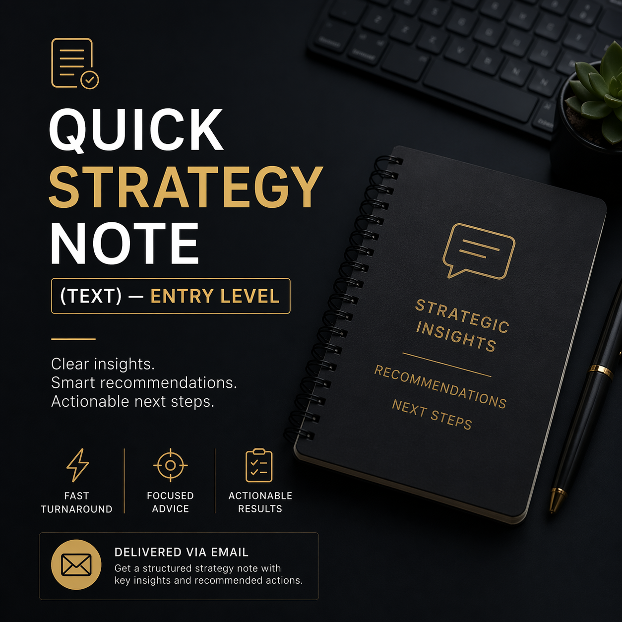 Quick Strategy Note (Text) — Entry Level